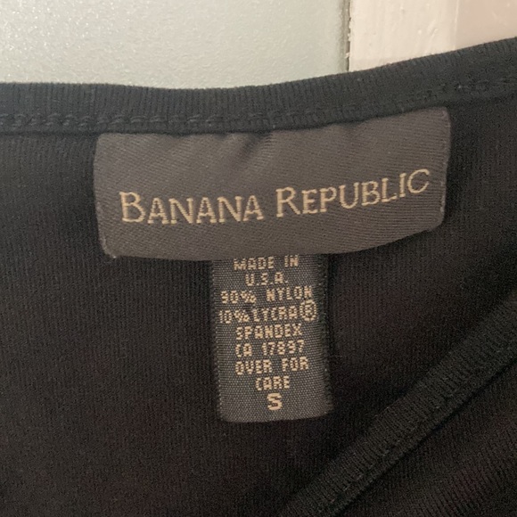 Banana Republic Cropped Black Tank Top, size small spandex - Picture 2 of 2